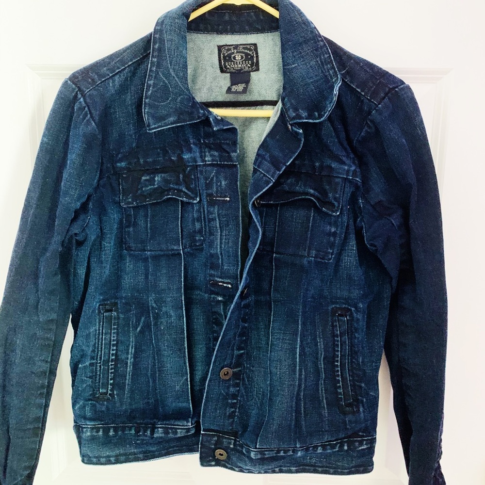 lucky brand dark denim jacket